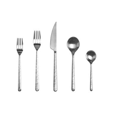 Mepra 107522005K Place Setting Stile with Steak Knife - 5 Piece