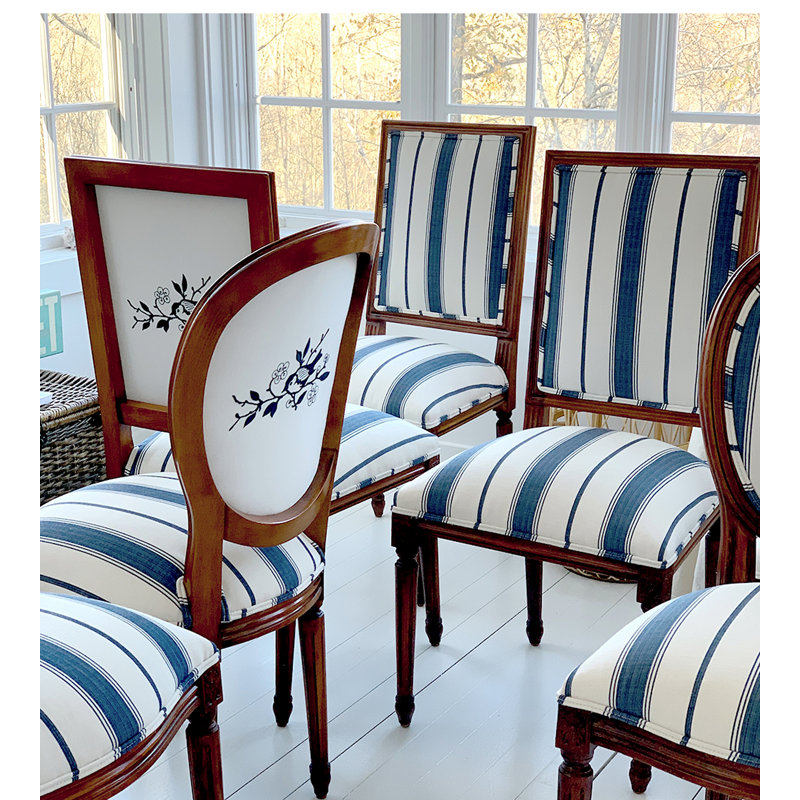 Chatham Sconset Stripe Fabric, Vert