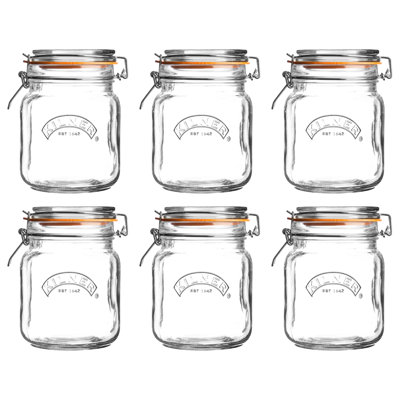 Glass Canning Jar - Set of 6