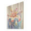 Aquarelle, fleur de lys corail, tranquillité I - lys, art mural sur bois de pin naturel-1448748752