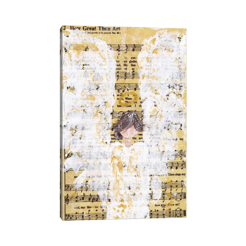 How Great Thou Art Brunette by Ashley Bradley - Print on Canvas, 66.04 cm H x 45.72 cm W x 1.91 cm D, Wrapped Canvas