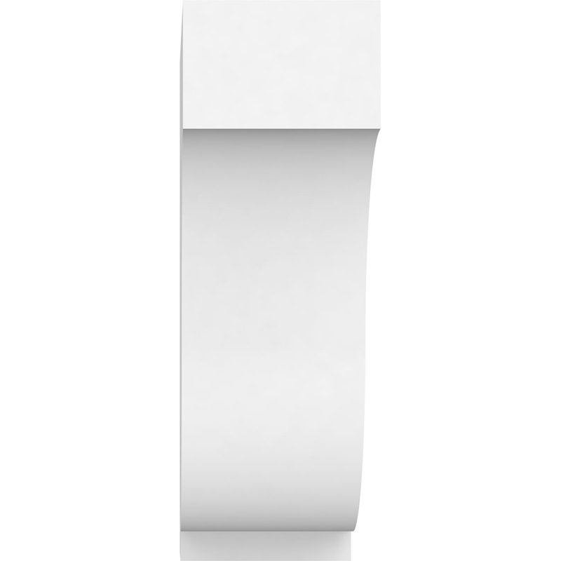 2"W x 6"D x 6"H Standard Van Buren Architectural Grade PVC Bracket, 6" H x 2" W x 6" D