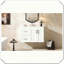 Modern Wall Mounted Floating Bathroom Vanity With Ceramic Sink Drawers Adjustable Shelf-941658781