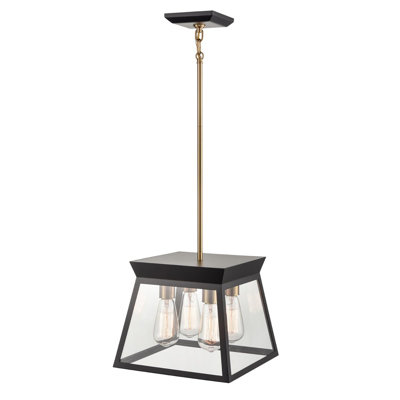 Lucian 4 - Light Dimmable Square / Rectangle Chandelier