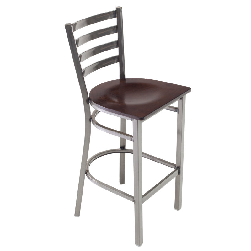 Tall Café Chair - Seat Height 29"H, Satin Nickel