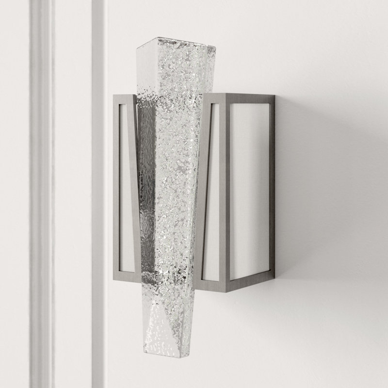 Crownstone 1 - Light Flush Mounted Sconce, Silver