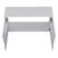 Armoire murale H 19 po, deux portes, deux tablettes internes, blanc