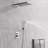 High-End Modern Luxury 3-Function Shower Faucet Set, Complete Shower System with 22" x 9" Waterfall & Rainfall Shower Head, Handheld Shower and Pressure Balancing Valve-85121180