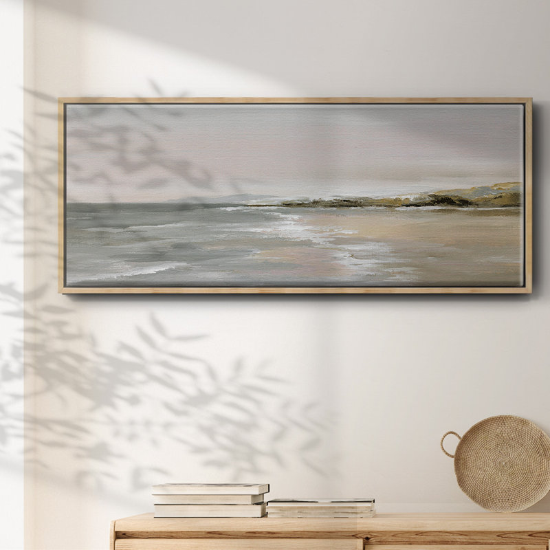 New Shore- Framed Canvas, 24" H x 60" W