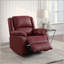 Fauteuil inclinable berçant en cuir synthétique