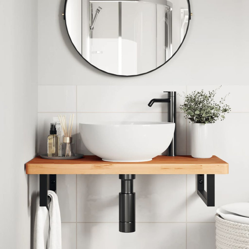 Accent Shelf, Black, 4" H x 80" W x 40" D