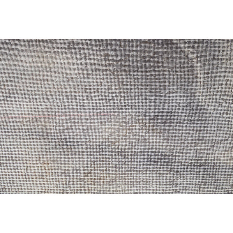 Handcrafted Vintage Turkish Rug in Gray Gradient Perfect for Enhancing Your Entryway Decor