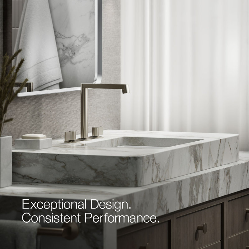 Components™ Bathroom Sink Spout with Row Design, Vibrant Brushed Nickel