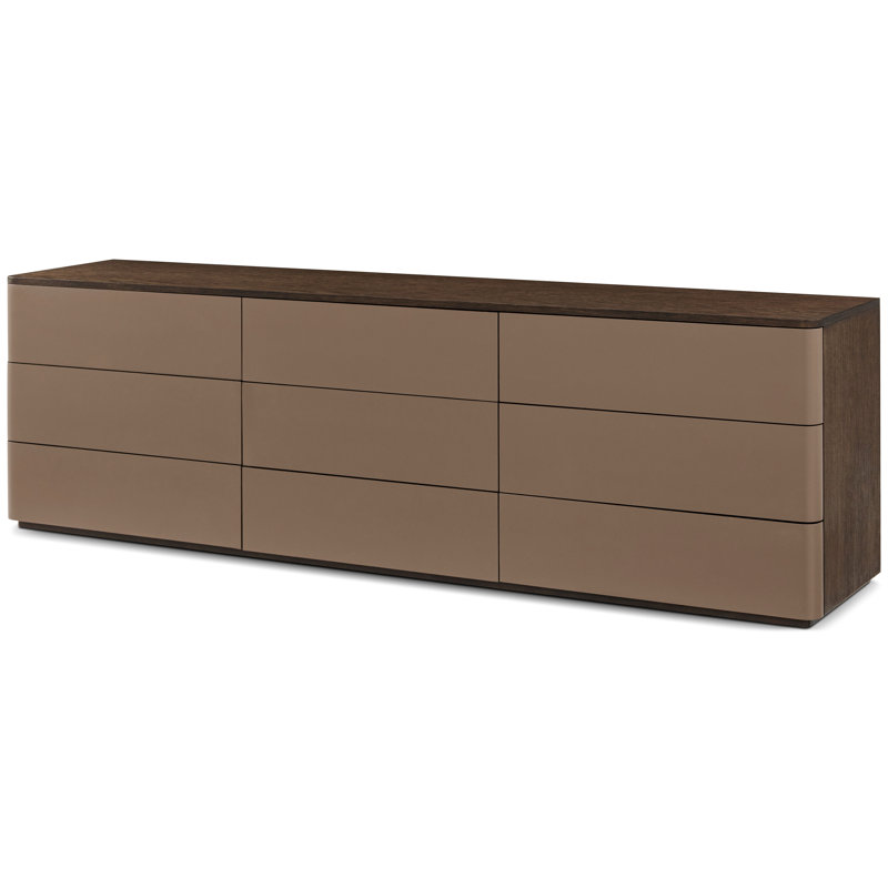 Commode 9 tiroirs Séoul, Brun