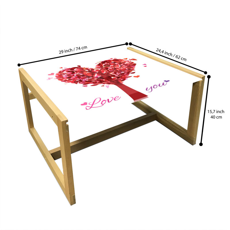 Inette Sled Coffee Table, 62cm H x 74cm W x 40cm D