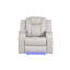 Fauteuil inclinable électrique à DEL en similicuir-1201460769
