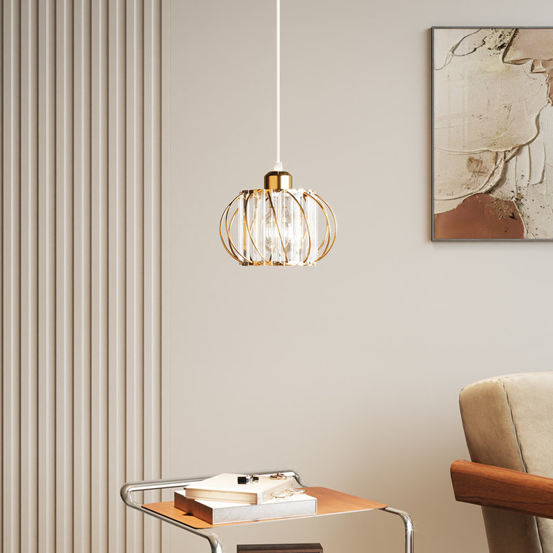 1 - Light Natural Dome Pendant