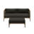 Northlake Outdoor Teak Wood Loveseat And Ottoman Set In Flint Gray-123103150