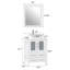 Ensemble de meuble-lavabo simple 24 "avec miroir-27052444