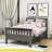 Domonick Wooden Platform Bed with Headboard-723983690-723983692