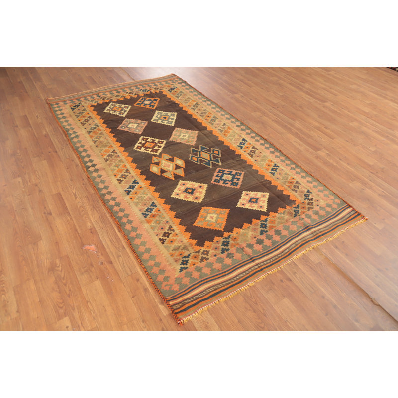 Tapis oriental kilim à teinture végétale 5 x 7