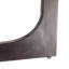 Rectangular Mango Wood Coffee Table With Cross Trestle Base In Black