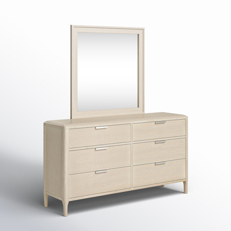 Commode double 6 tiroirs avec miroir Catarina