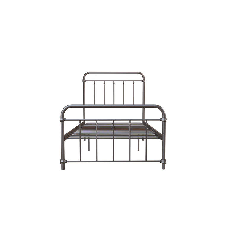 Aanya Bed, Classic Steel Grey Performance Velvet, Single (3')