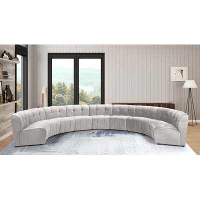 Jedson Velvet Sectional Symmetrical