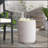 Weather-Resistant Outdoor Patio End Table With Fluted Design For Modern And Versatile Use