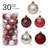 30 Piece Shatterproof Ball Ornaments Set-310144230