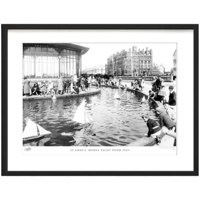 St Annes, Model Yacht Pond 1929 - Single Picture Frame Print