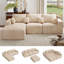 3 Seater Fabric Corner Sofa -1341726686