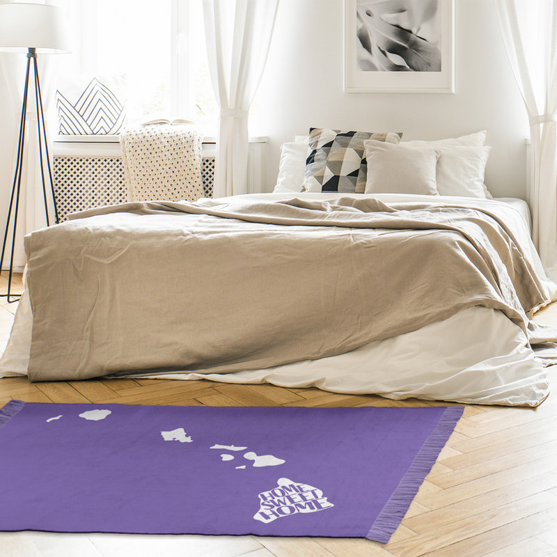Tapis de la surface mauve hawaii