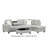 Modern Gray L-Shaped Sectional Sofa