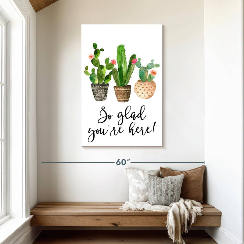 Harnek So Glad You're Here, 45" H x 30" W