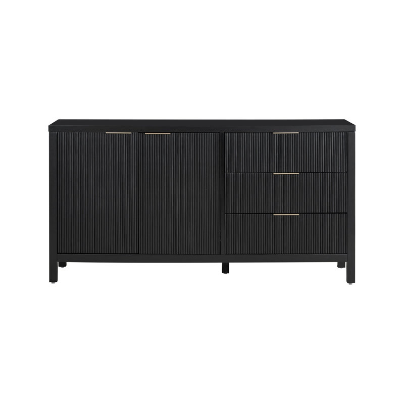 Buffet Minimalist Wave, Noir