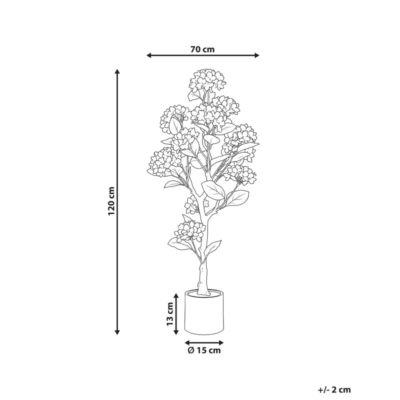 Artificial Plant HORTENSIUM 120 cm White