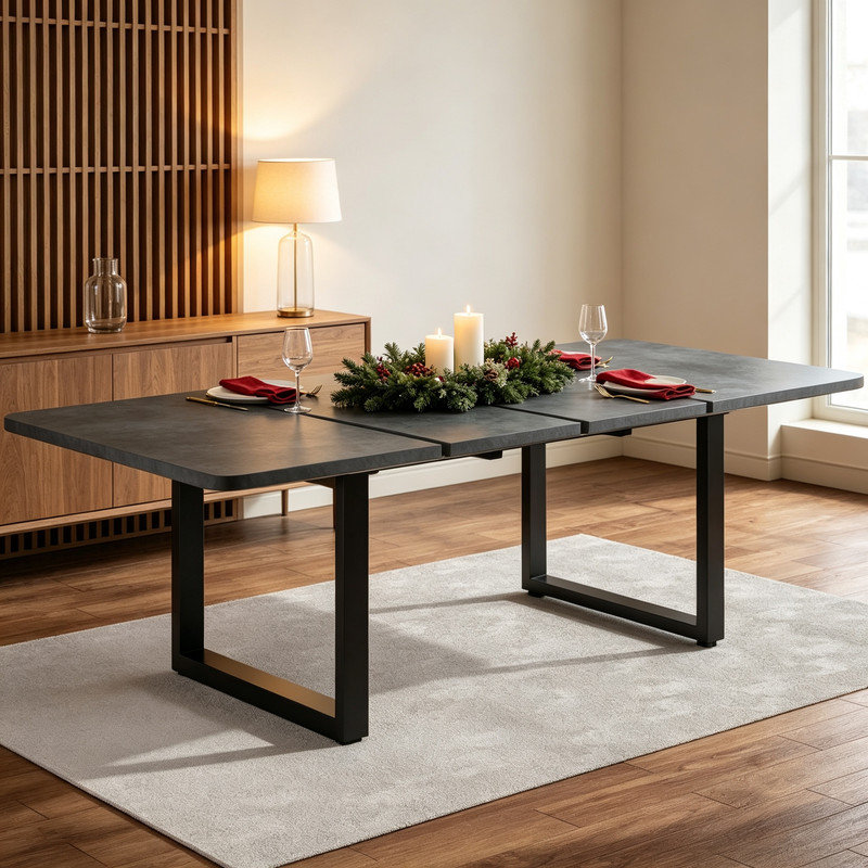 220.01 cm Extendable Dining Table