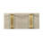 Lap Panel Accent Chest In Aged Taupe With Brass Legs