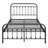 Victorian Style Metal Platform Bed Frame Queen Size White, Ornate Scrollwork Headboard Footboard with Under Bed Storage, No Box Spring Needed Elegant Bedroom Furniture-859751793-859751795