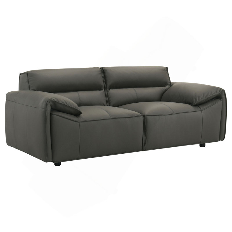 Causeuse moderne rembourrée, Grey Fabric