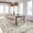 Stain Resistant Washable Rug, Anti-Slip Backing Area Rugs for Living Room (Brown/Ivory)-1593118786