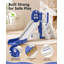 Ensemble de glissade pour tout-petits 6-en-1 avec panier de basketball et télescope pour enfants 1-3 Suteck-130372964