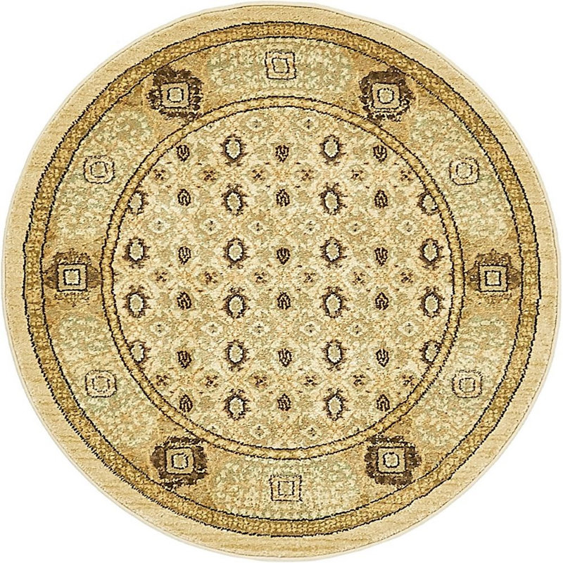 Palazzo Oriental Indoor Rug, Round 6'