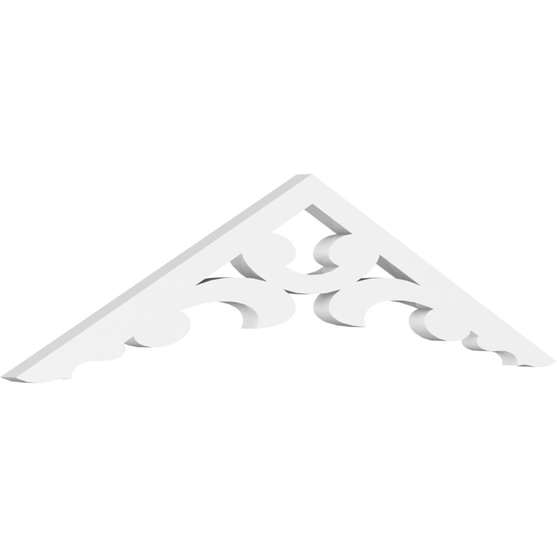 Gable en PVC de qualité architecturale Vienna, 36 po x 9 po x 1 po, 6 / 12, Plastique