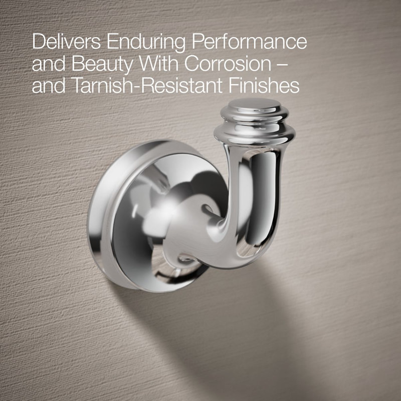 Bellera Robe Hook, Polished Chrome