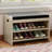 6 Pair PU Shoe Bench With Handle-619863628
