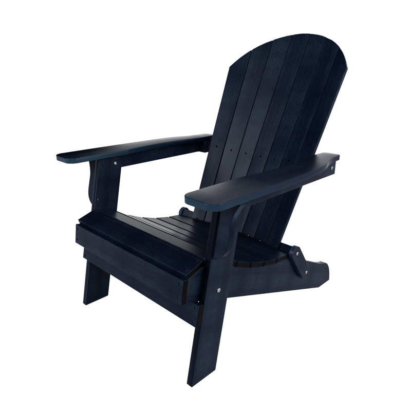 Chaise en coquillage Adirondack pour l'extérieur toutes saisons Arrlo, Marine