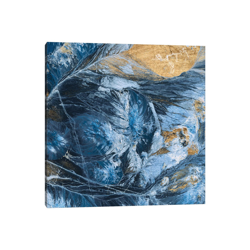 Gilded Indigo IV by Jarman Fagalde - Wrapped Canvas Gallery-Wrapped Canvas Giclée, 30.48cm H x 30.48cm W